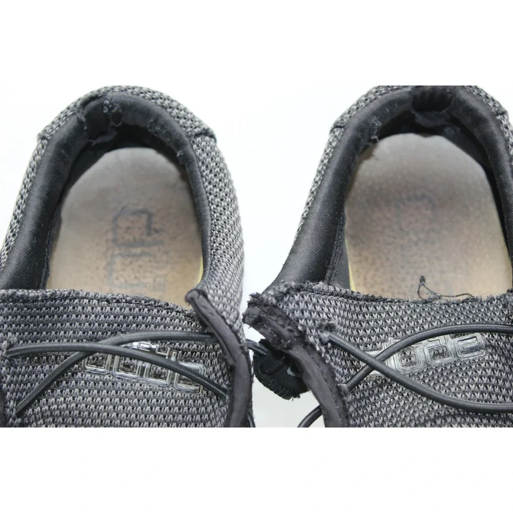 Hey Dude Wally L Sox Black Mens Slip On Loafers Shoes 111154900 Size 9‎